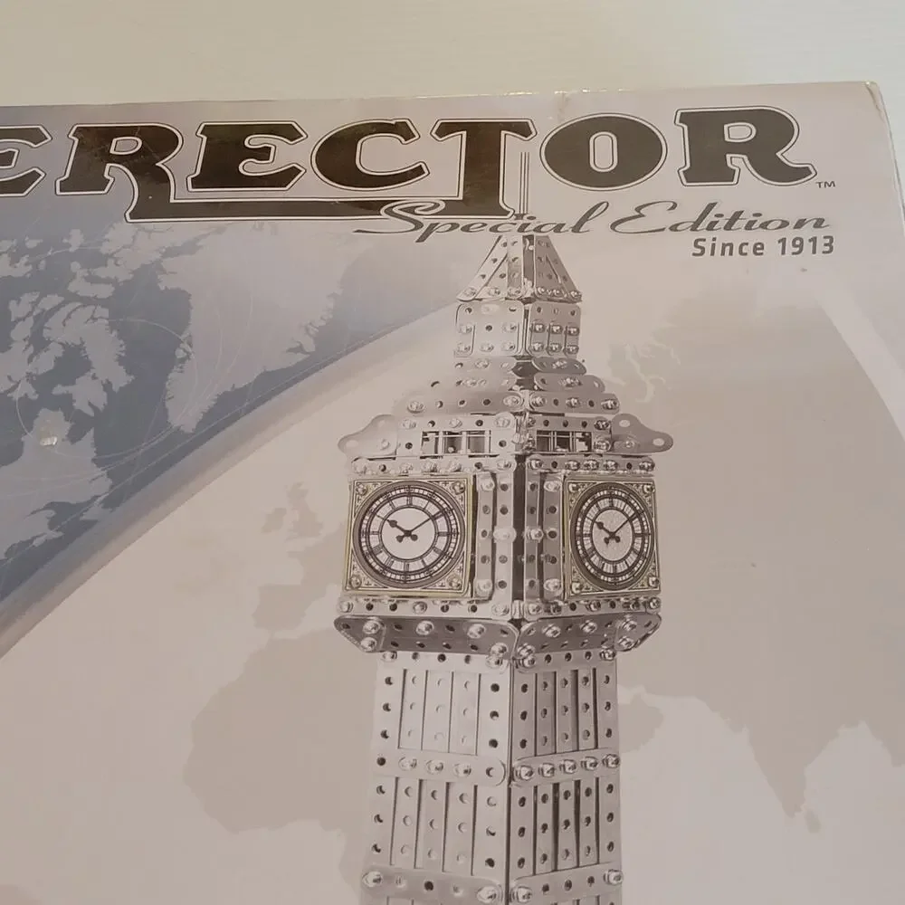 Meccano Erector Big Ben Special Edition Set Clock Tower Of London Steelers New
